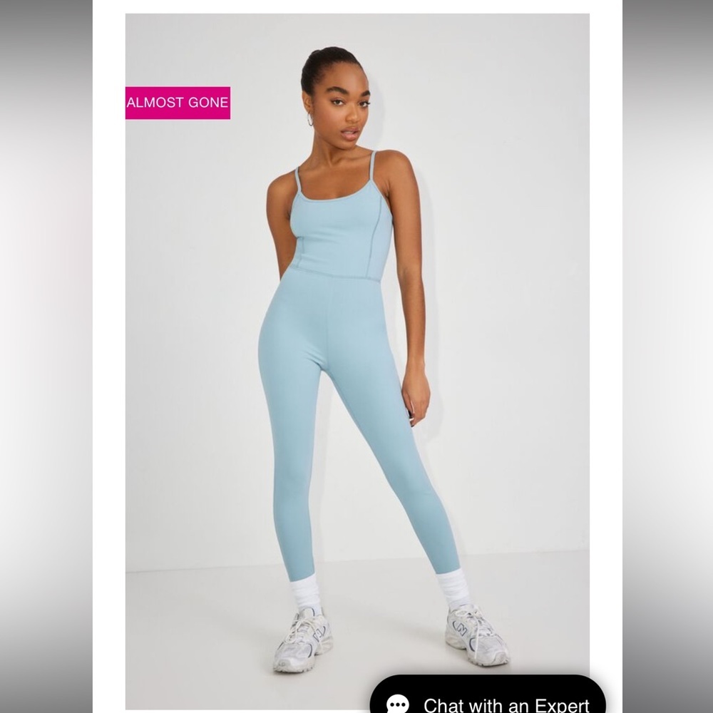 NWT‎ Garage Olivia Active Jumpsuit - Light Blue Size XL